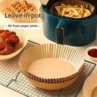Disposable Air Fryer Paper Liners – Round & Square, 50 or 100 Pack - Handpicked Hub100 pack