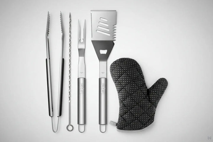 Ultimate 3-Piece BBQ Grill Tools Set - Spatula, Tongs, Fork & Insulated Glove for Perfect Grilling Adventures - Ideal Gift for BBQ Lovers