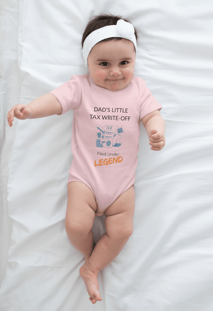 'Dad's Little Tax Write - Off' - Onesie - Handpicked Hub