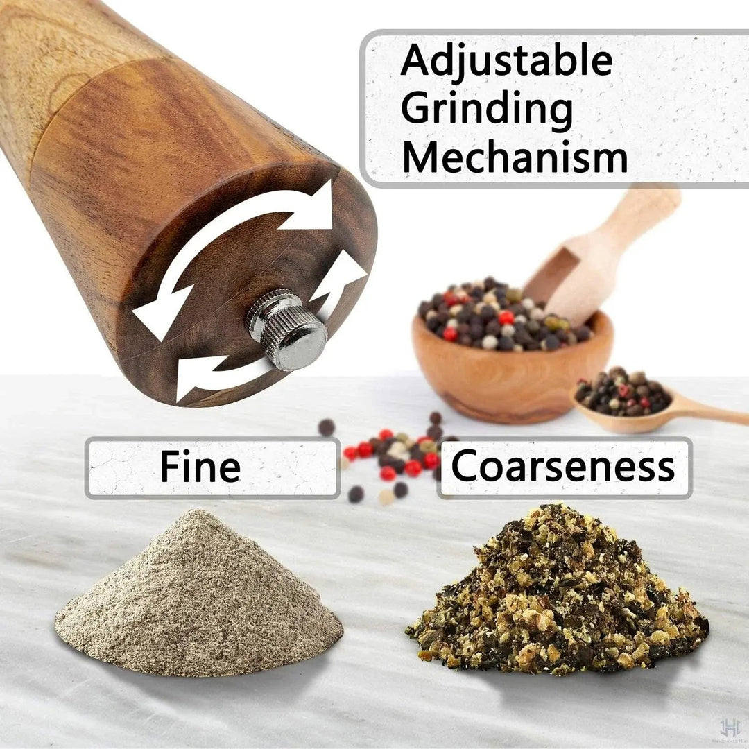 Salt and Pepper Grinder Acacia Wooden Spice Pepper Mill with Strong Adjustable Ceramic Grinder Kitchen Cooking Tools (Copy)
