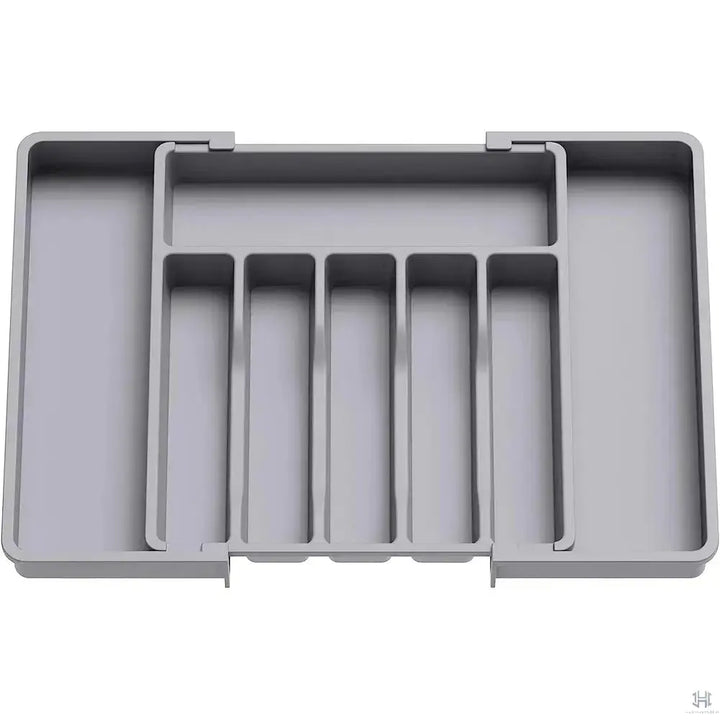 8 Grids Adjustable Kitchen Storage Organizer Tray – Plastic Multifunctional Drawer Organizer for Kitchen Counter Utensils