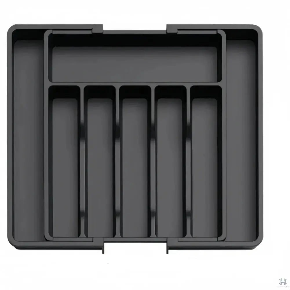 8 Grids Adjustable Kitchen Storage Organizer Tray – Plastic Multifunctional Drawer Organizer for Kitchen Counter Utensils