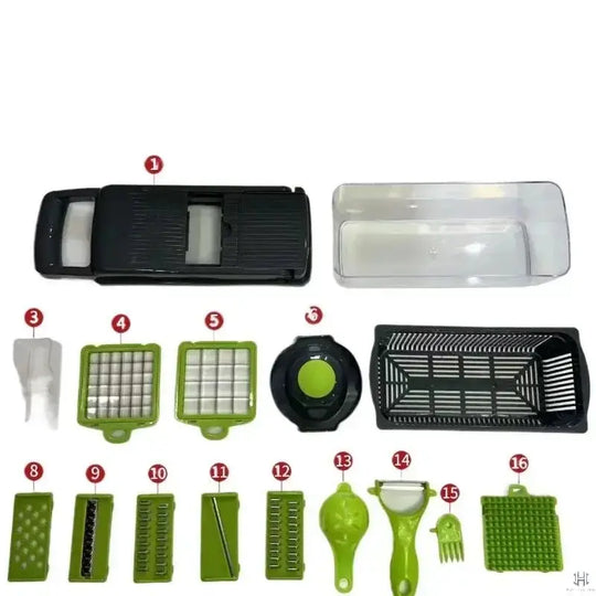 16/14 in 1 Multifunctional Vegetable Chopper Handle Food Grate Food Chopper Vegetable Slicer Dicer Cut Kitchen Items cocina