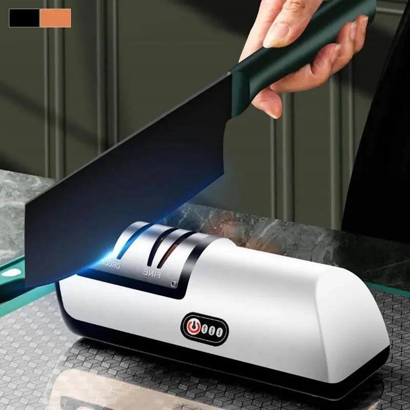 TitanChef Electric Knife Sharpener - 4-Gear Professional Sharpener, Compatible with TitanChef Knife Set, Household & Commercial