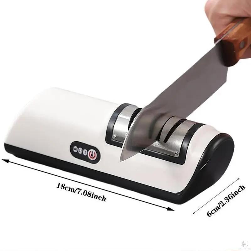 TitanChef Electric Knife Sharpener - 4-Gear Professional Sharpener, Compatible with TitanChef Knife Set, Household & Commercial