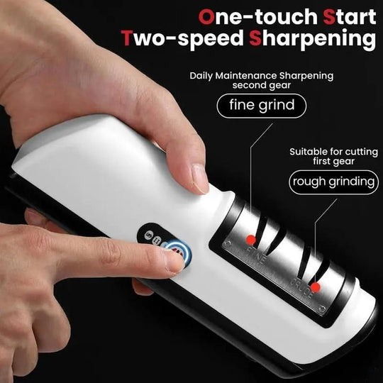 TitanChef Electric Knife Sharpener - 4-Gear Professional Sharpener, Compatible with TitanChef Knife Set, Household & Commercial