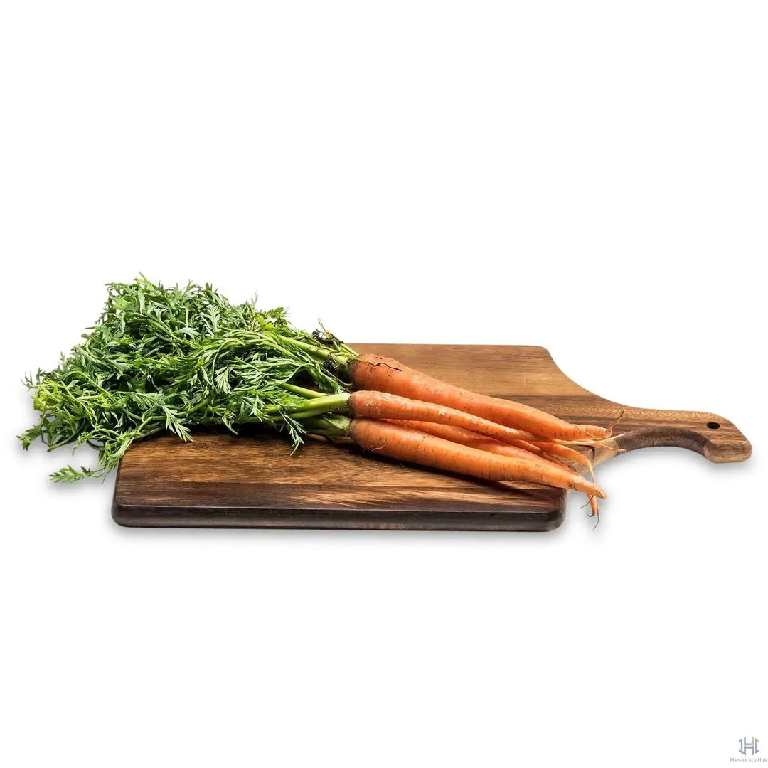 Large Acacia Wood Cutting Board 10" x 18" Azure Lily