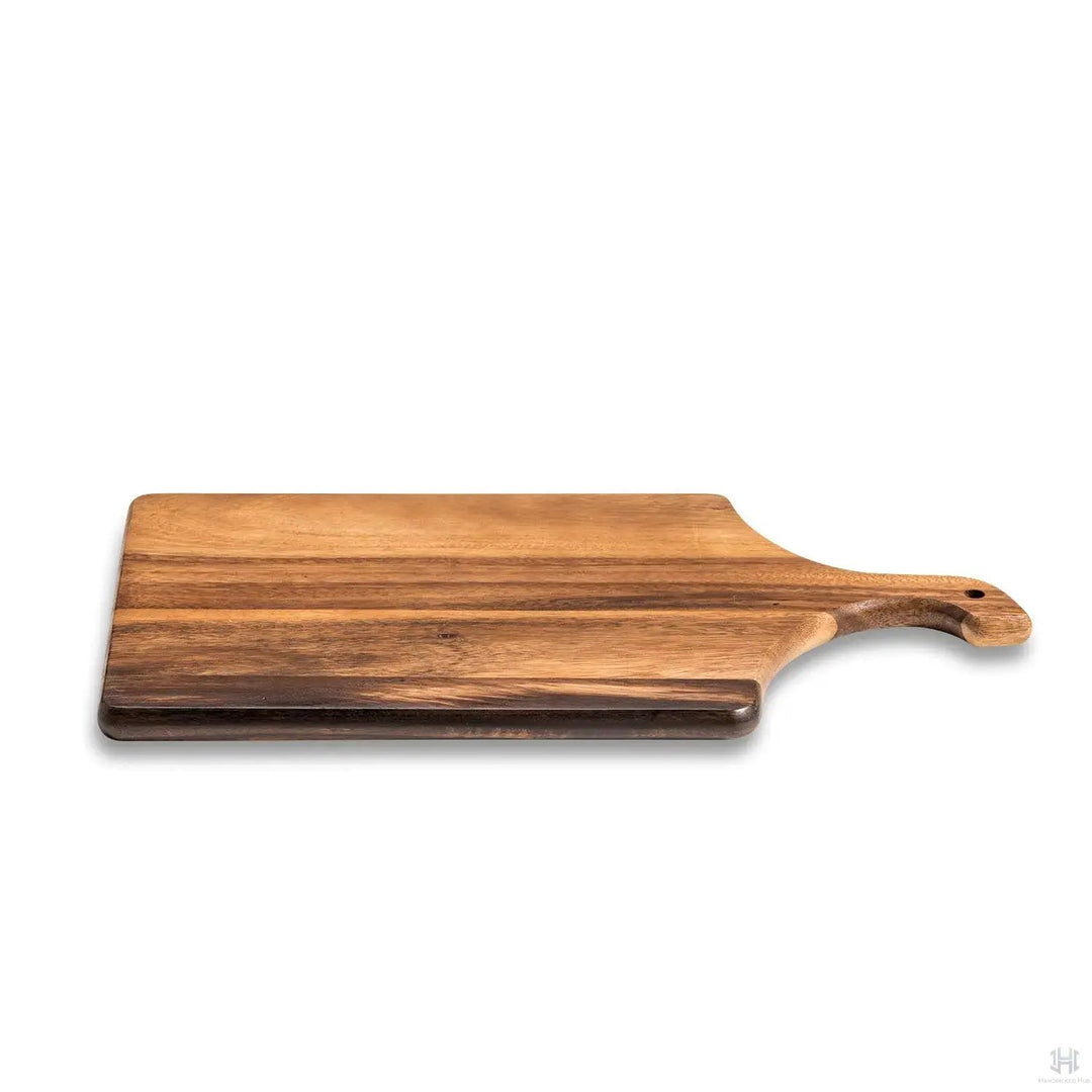 Large Acacia Wood Cutting Board 10" x 18" Azure Lily