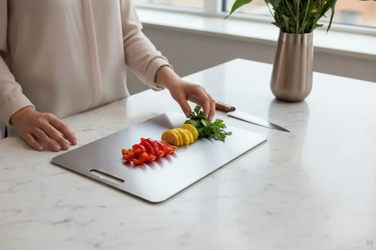 TitanChef Pro Stainless Steel Prep & Carving Board Handpicked Hub