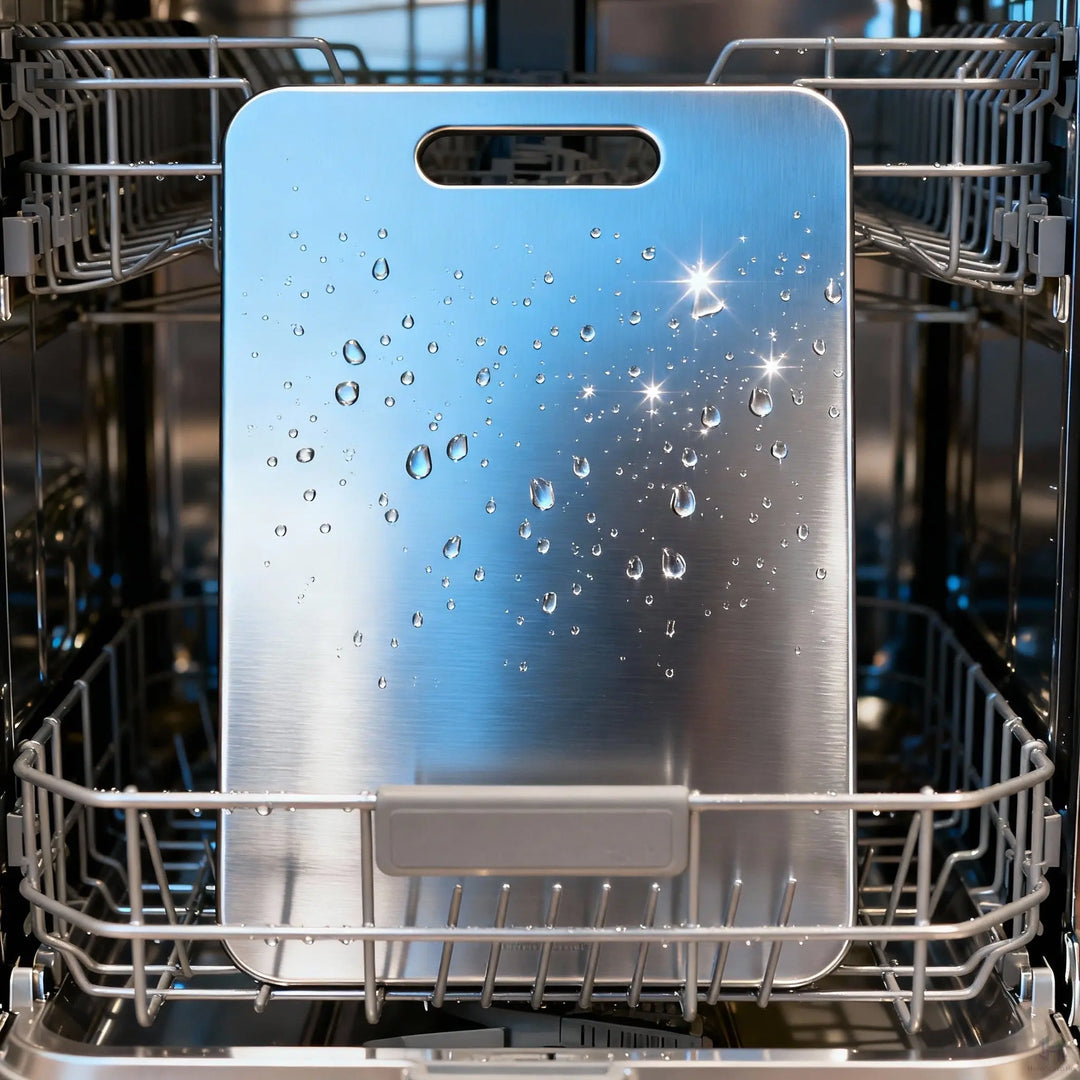 Cutting board in a dishwasher