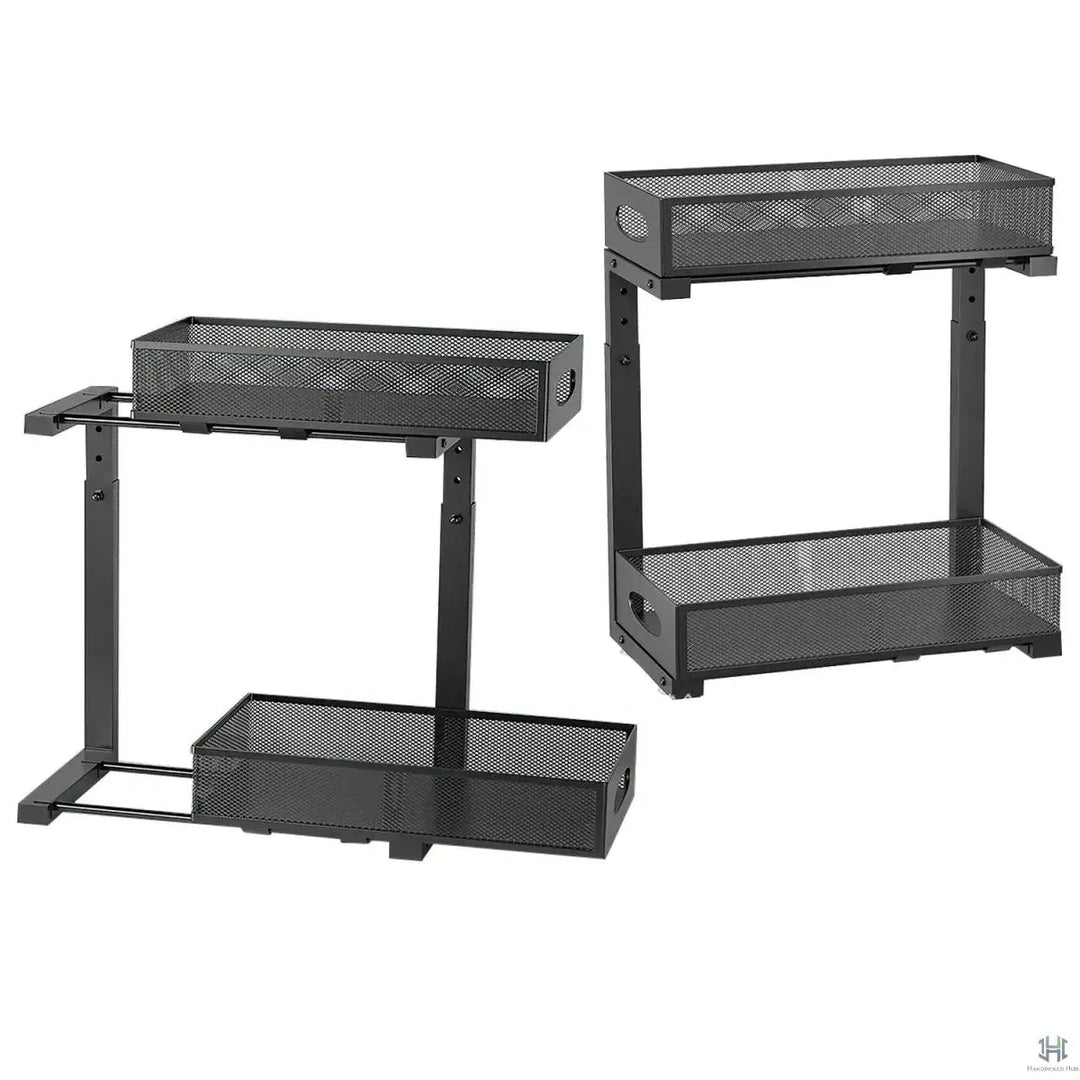 Solve Haus SinkBase Pro: 2-Pack Pull-Out Under Sink Organizer Handpicked Hub