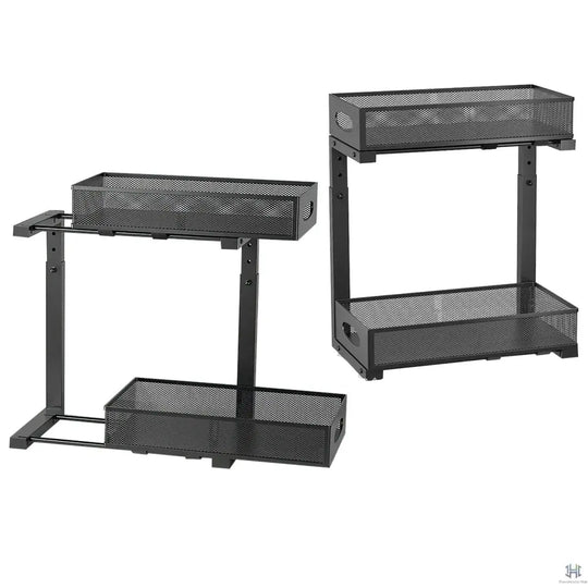 Solve Haus SinkBase Pro: 2-Pack Pull-Out Under Sink Organizer Handpicked Hub