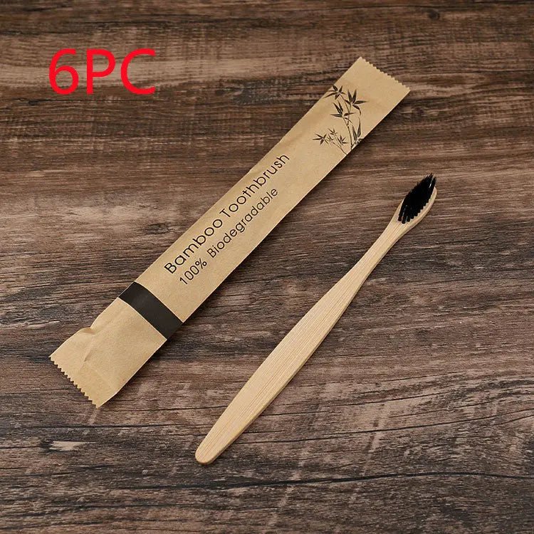 10Pcs Colorful Toothbrush Natural Bamboo Tooth Brush Set Soft Bristle Charcoal Teeth Eco Bamboo Toothbrushes Dental Oral Care Handpicked Hub