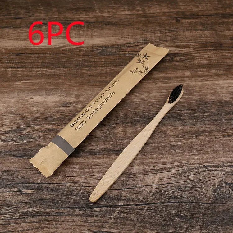 10Pcs Colorful Toothbrush Natural Bamboo Tooth Brush Set Soft Bristle Charcoal Teeth Eco Bamboo Toothbrushes Dental Oral Care Handpicked Hub