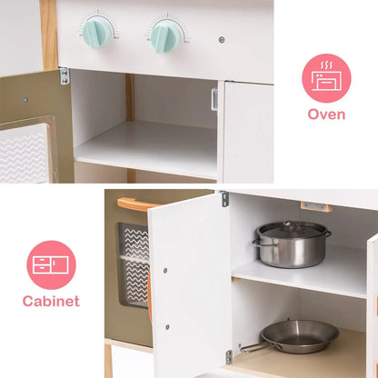 Mini Chef Station™ – Deluxe Wooden Play Kitchen Set - Handpicked Hub