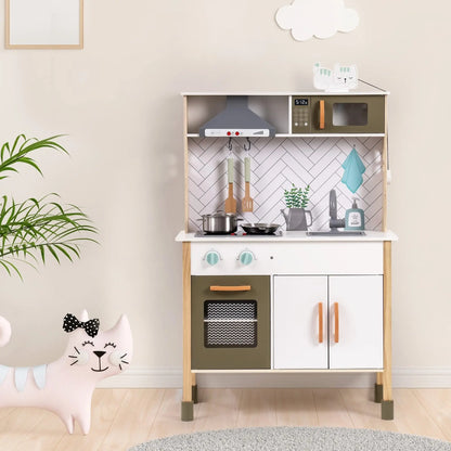 Mini Chef Station™ – Deluxe Wooden Play Kitchen Set - Handpicked Hub