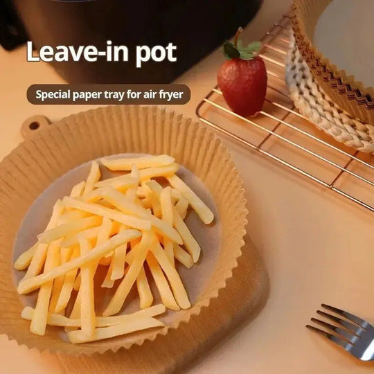 Disposable Air Fryer Paper Liners – Round & Square, 50 or 100 Pack - Handpicked Hub100 pack