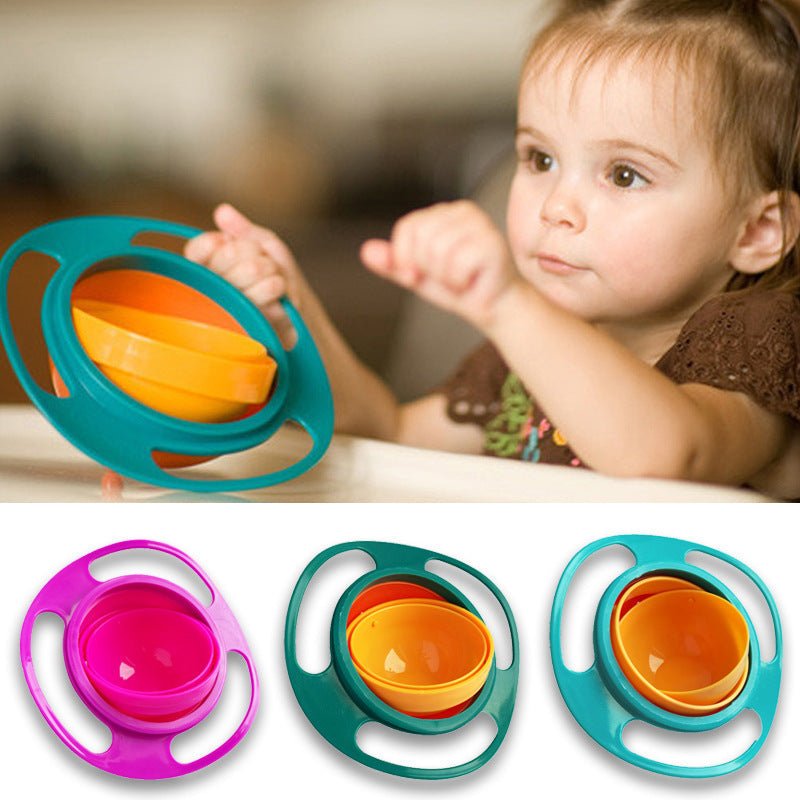 Spill - Proof Magic Snack Bowl – 360° Rotating Gyro Bowl for Toddlers - Handpicked Hub