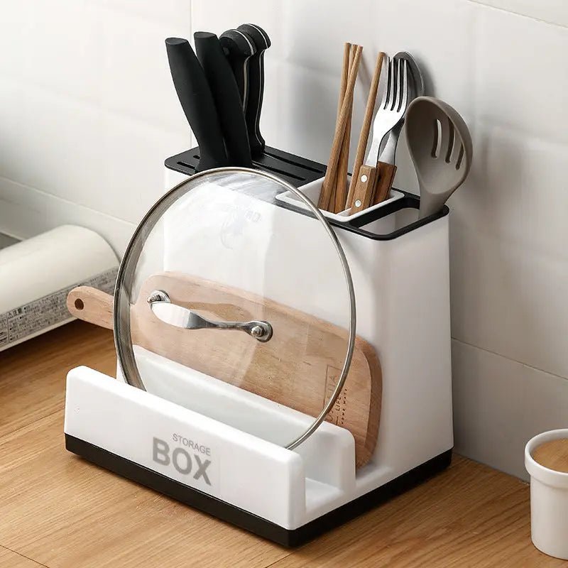Tableware Storage Holders Kitchen Knife Plastic Storages Racks For Kitchen Convenience Cabinet Kitchen Gadgets Handpicked Hub