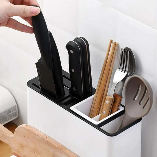 Tableware Storage Holders Kitchen Knife Plastic Storages Racks For Kitchen Convenience Cabinet Kitchen Gadgets Handpicked Hub