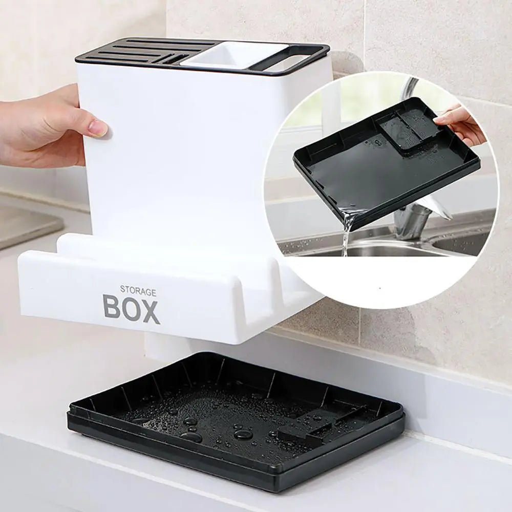 Tableware Storage Holders Kitchen Knife Plastic Storages Racks For Kitchen Convenience Cabinet Kitchen Gadgets Handpicked Hub