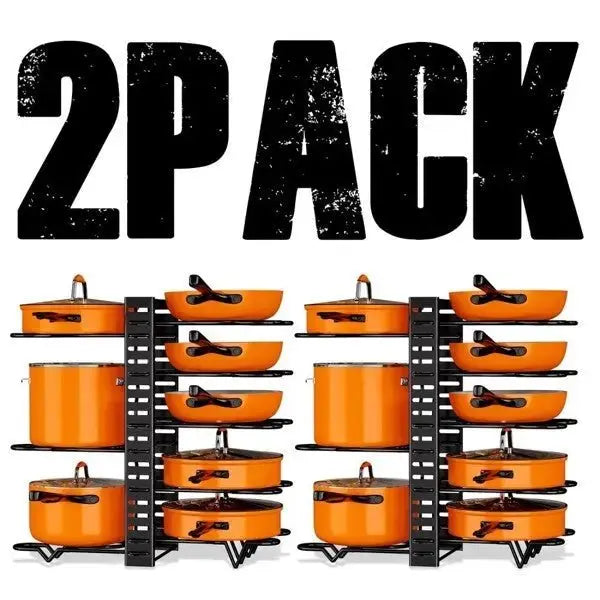 2 Pieces Of Kitchen Organization And Storage Racks, Adjustable Pot Cover Brackets And Pot Racks, Not Shipped On Weekends Handpicked Hub