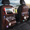 PU Leather Car Storage Bag Multifunction Seat Back Tray Hanging Bag Waterproof Car Organizer Automotive Interior Accessories Handpicked Hub